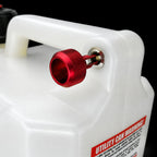 EZ3 utility jug red aluminum breather close-up on black