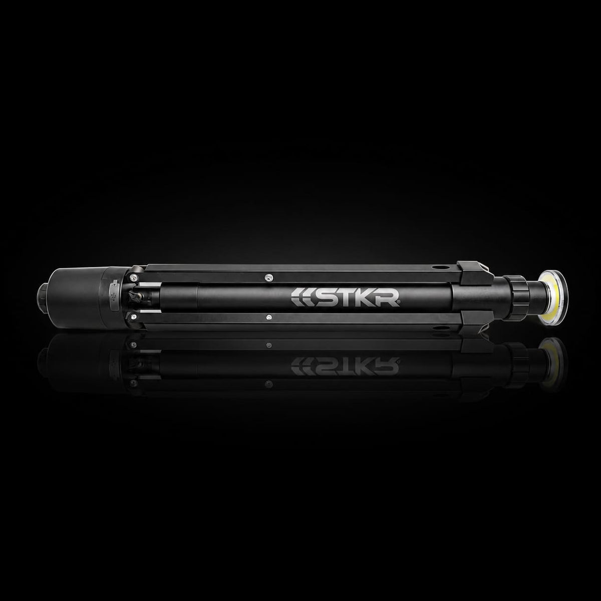 Folded up FLi-Pro Plus 10' Telescoping Area Light. Perfect side profile.
