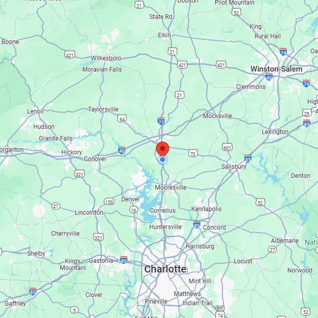 Google map of BISS Product Development located in Troutman, North Carolina