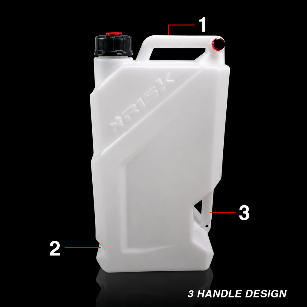 EZ3 Utility Jug three-handle design diagram on black