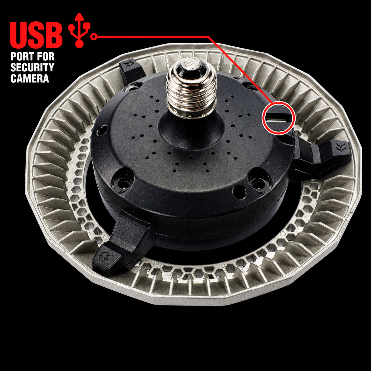 MPI built-in USB port for compatible security camera power